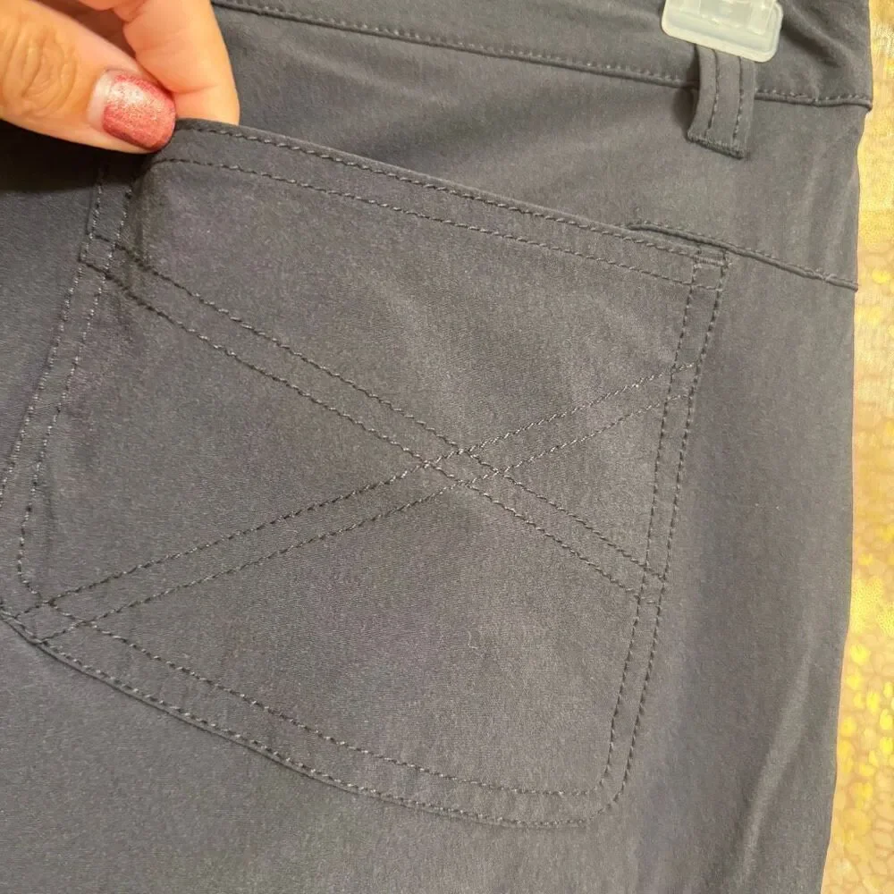 Ascend Women's Black Nylon Outdoor Hiking Trail Pants Size 4